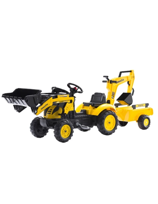 falk-traktor-na-pedaly-komatsu-z-lyzka-koparka-i-przyczepa-2-5-lat (4).jpg