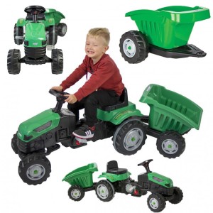 Traktor na Pedały Farmer GoTrac MAXI z Przyczepą Ciche Koła