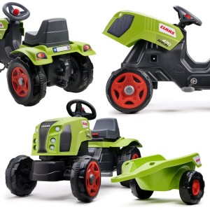 Traktor na Pedały Claas Arion 470 z Przyczepą i Otwieraną Maską 2-6 lat