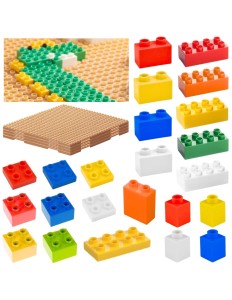 Zestaw 135 kolorowych klocków konstrukcyjnych STEM Masterkidz