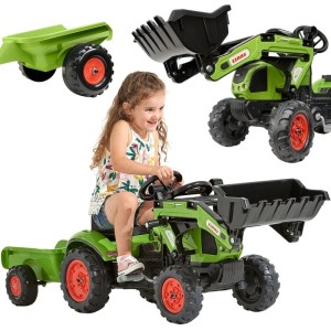 Traktor na Pedały z Ładowarką i Przyczepą Claas 2-5 lat