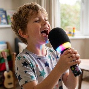 Muzyczny Mikrofon do Karaoke dla Dzieci z Głośnikiem Woopie BT