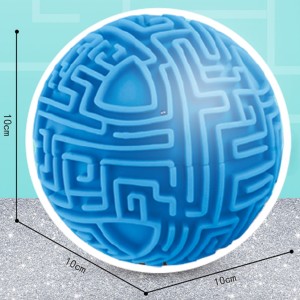 Niebieska Kula Labirynt 3D Gra Zręcznościowa Amaze Ball