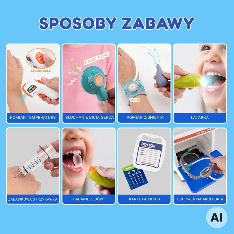 akcesoria lekarskie dla dzieci