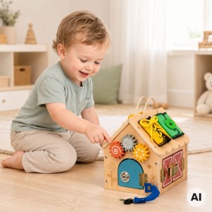 Drewniany Domek Manipulacyjny