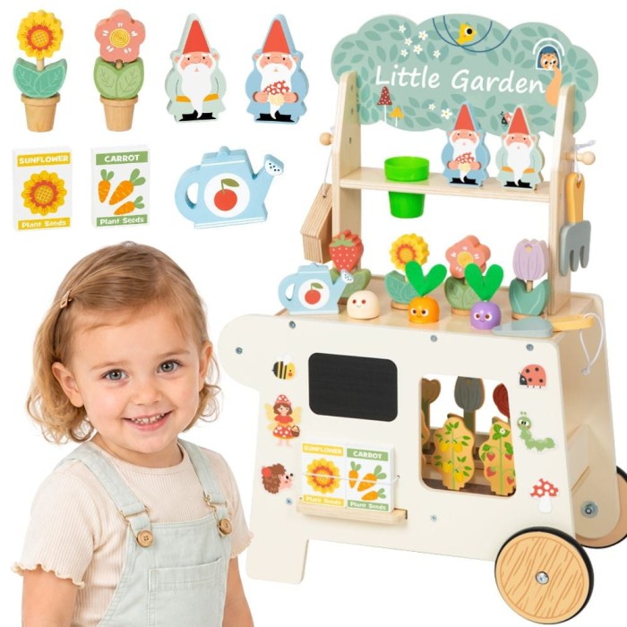 Wózek Ogrodowy Sklepik Drewniany Montessori