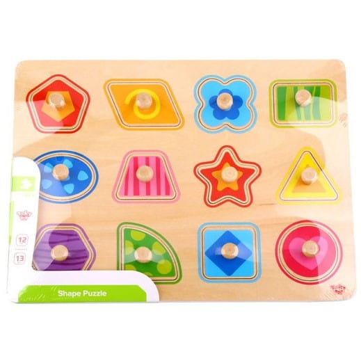 Puzzle Układanka Montessori Nauka Kształtów z Pinezkami