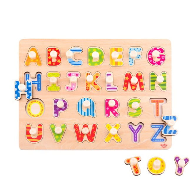Puzzle Układanka Montessori z Pinezkami Alfabet