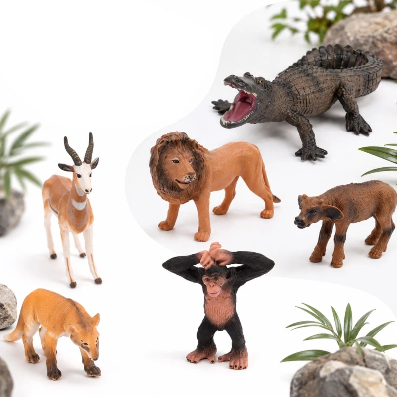 Zestaw Figurek Dzikich Zwierząt Safari 6 el.