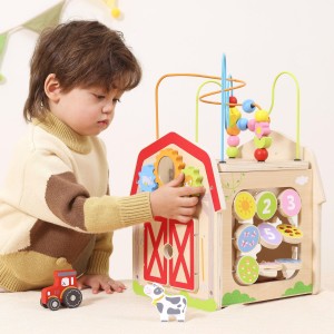Drewniana Farma 7w1 - Kostka Edukacyjna